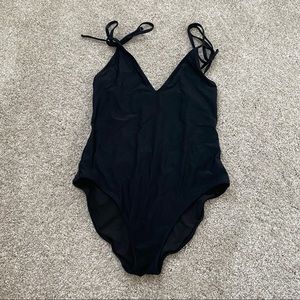Aerie Shoulder Tie One Piece Swimsuit